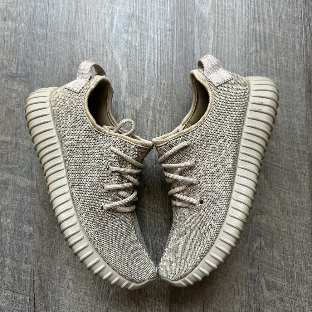 adidas Yeezy Boost 350 Oxford Tan Primeknit Low Top Lace Up Men's Sneakers